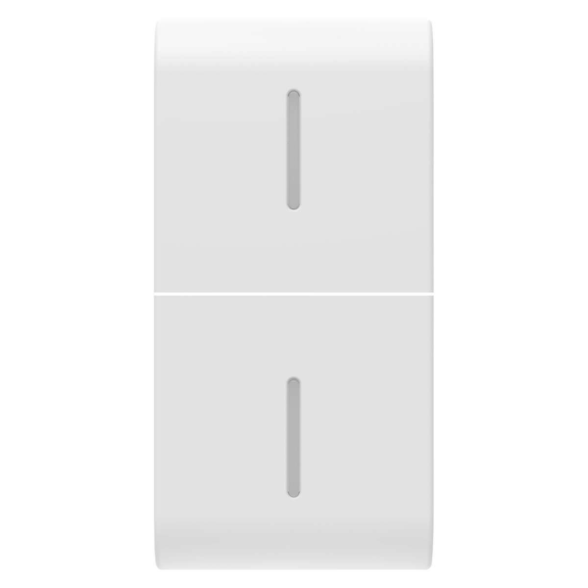 TECLA INTERCAMBIABLE PARA MANDOS AXIALES - CON 2 DIFUSORES - 1 MÓDULO - BLANCO SATINADO - CHORUSMART