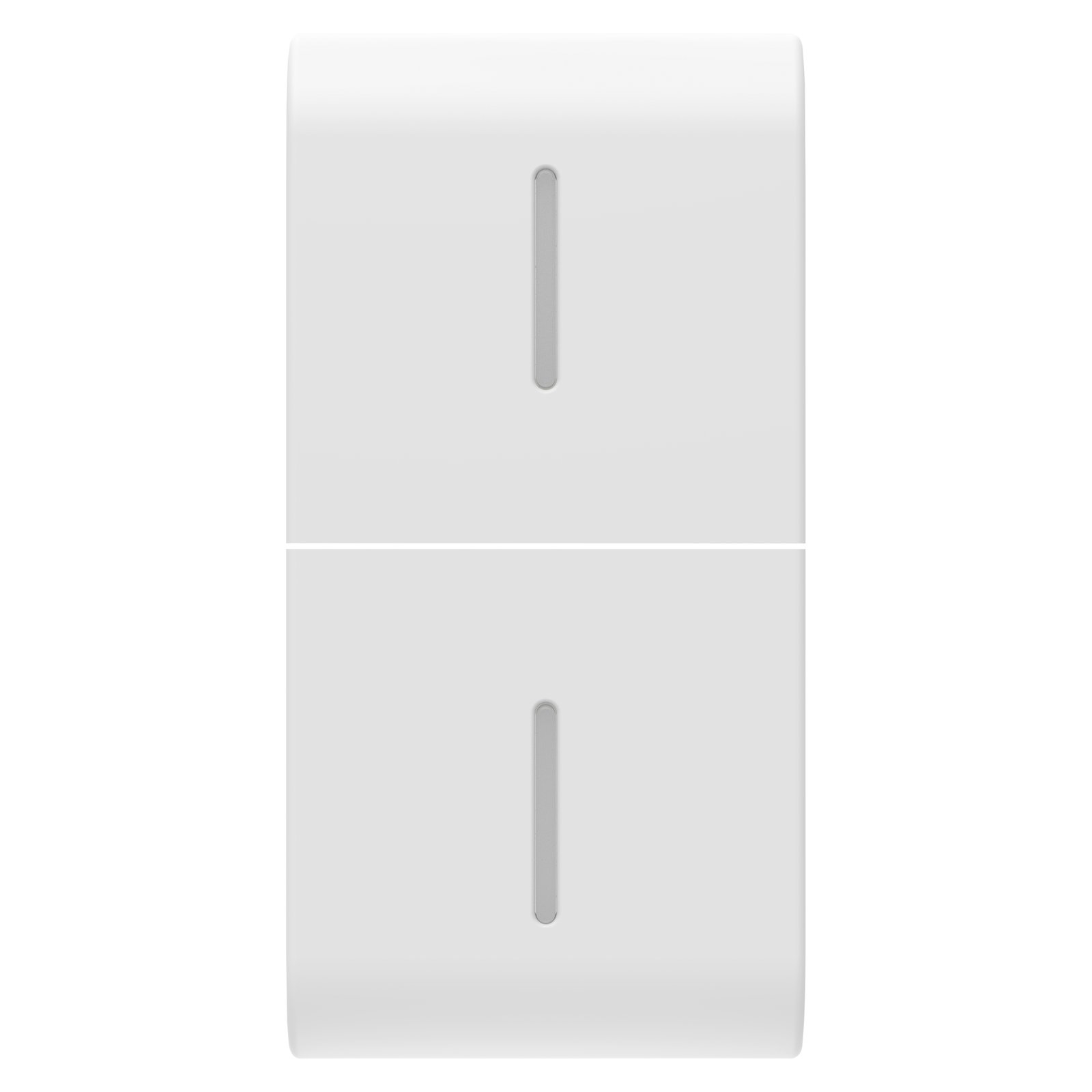 TECLA INTERCAMBIABLE PARA MANDOS AXIALES - CON 2 DIFUSORES - 1 MÓDULO - BLANCO SATINADO - CHORUSMART