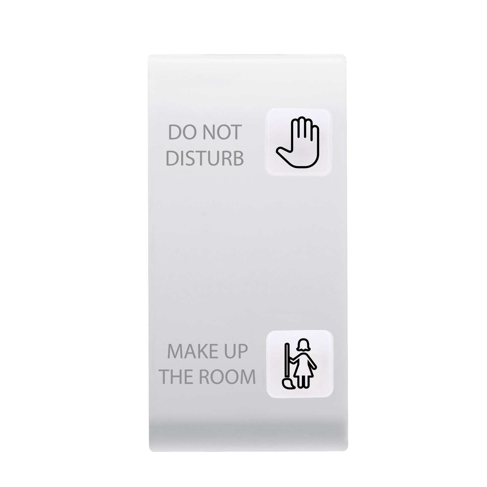 TECLAS INTERCAMBIABLES PARA PANEL DE PULSADORES - SOLUCIÓN HOTELERA - 2 LENTES - DND+MUR - 1 MÓDULO - BLANCO SATINADO - CHORUSMART