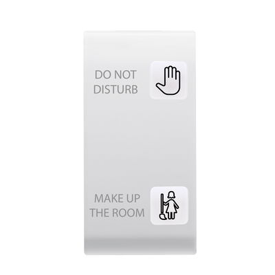 TECLAS INTERCAMBIABLES PARA PANEL DE PULSADORES - SOLUCIÓN HOTELERA - 2 LENTES - DND+MUR - 1 MÓDULO - BLANCO SATINADO - CHORUSMART