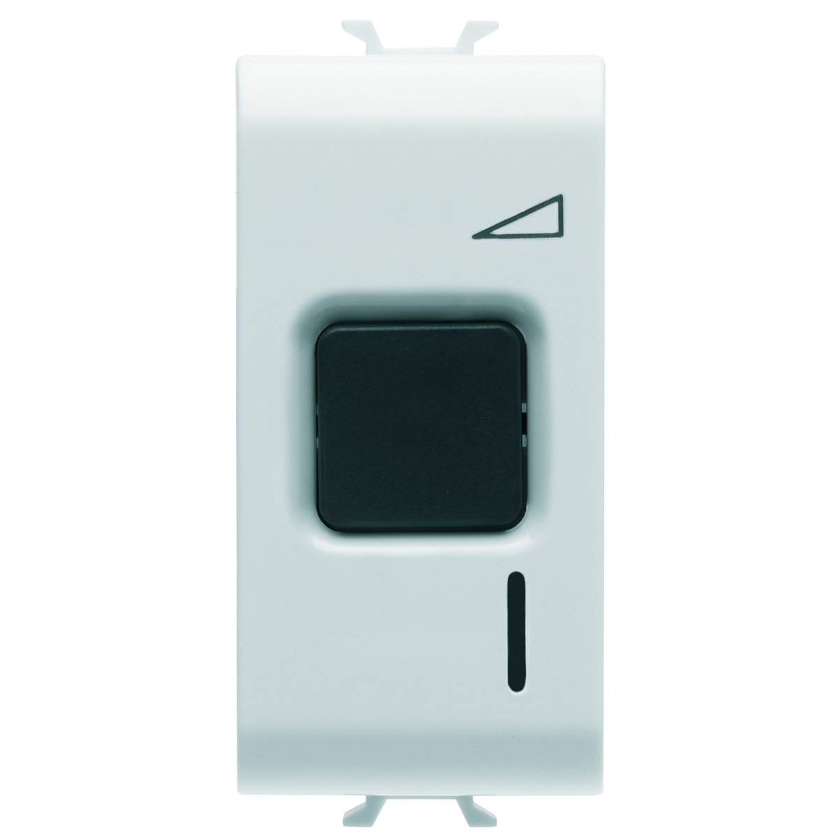 PULSADOR ELECTRÓNICO - 230Vca 50/60Hz - RESISTIVO 60-500W / INDUCTIVO 60-500VA - 1 MÓDULO - BLANCO SATINADO - CHORUSMART