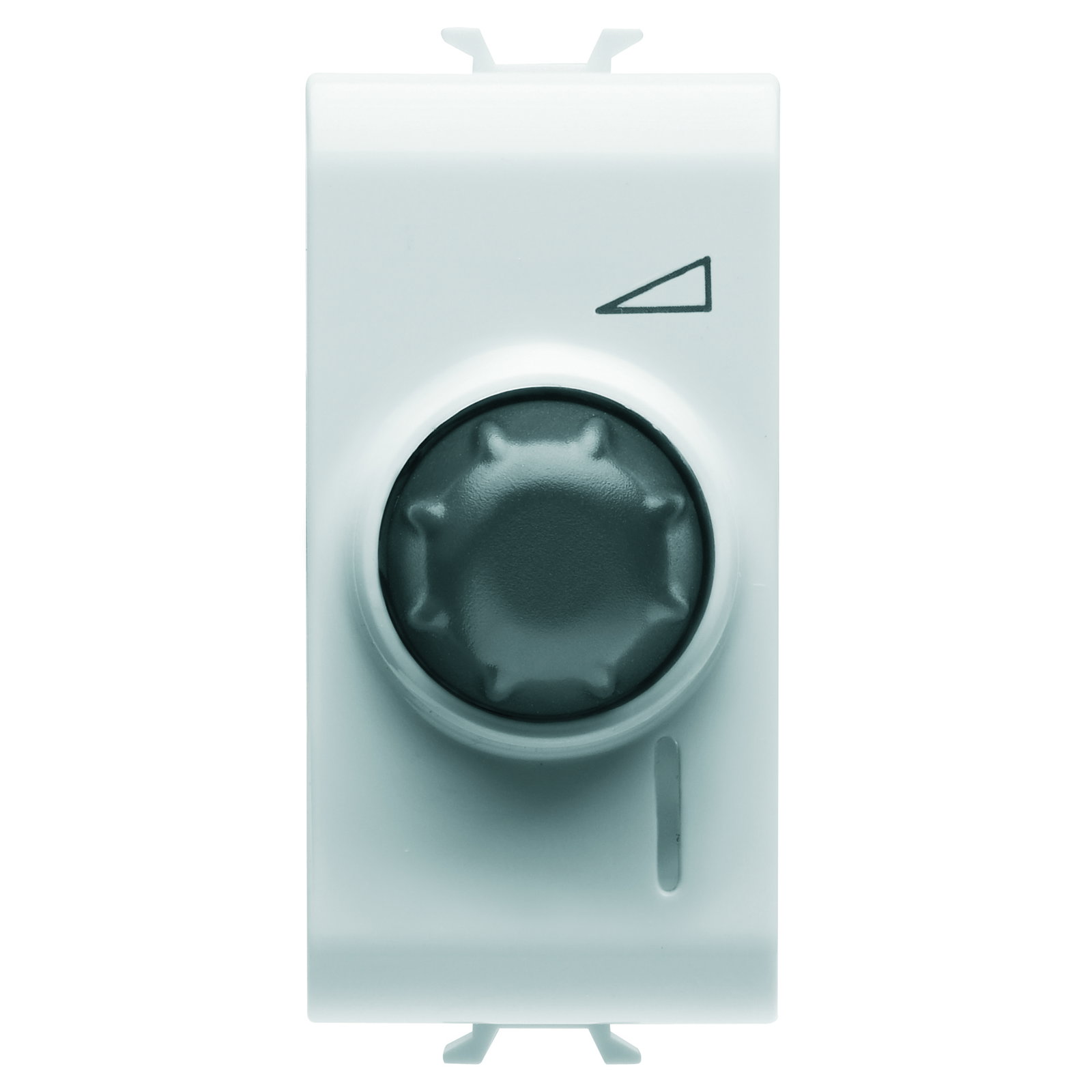 REGULADOR ELECTRÓNICO ROTATIVO UNIVERSAL - 230 Vca 50 Hz - SATIN WHITE - 1 MÓDULO - CHORUSMART