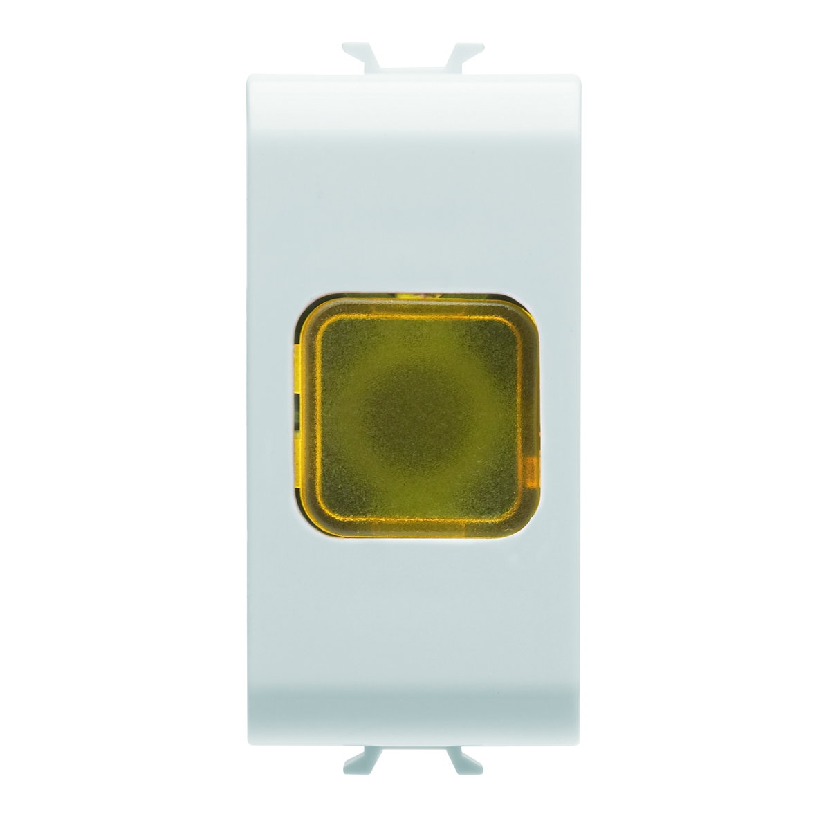 INDICADOR LUMINOSO SIMPLE - ÁMBAR - 1 MÓDULO - BLANCO SATINADO - CHORUSMART
