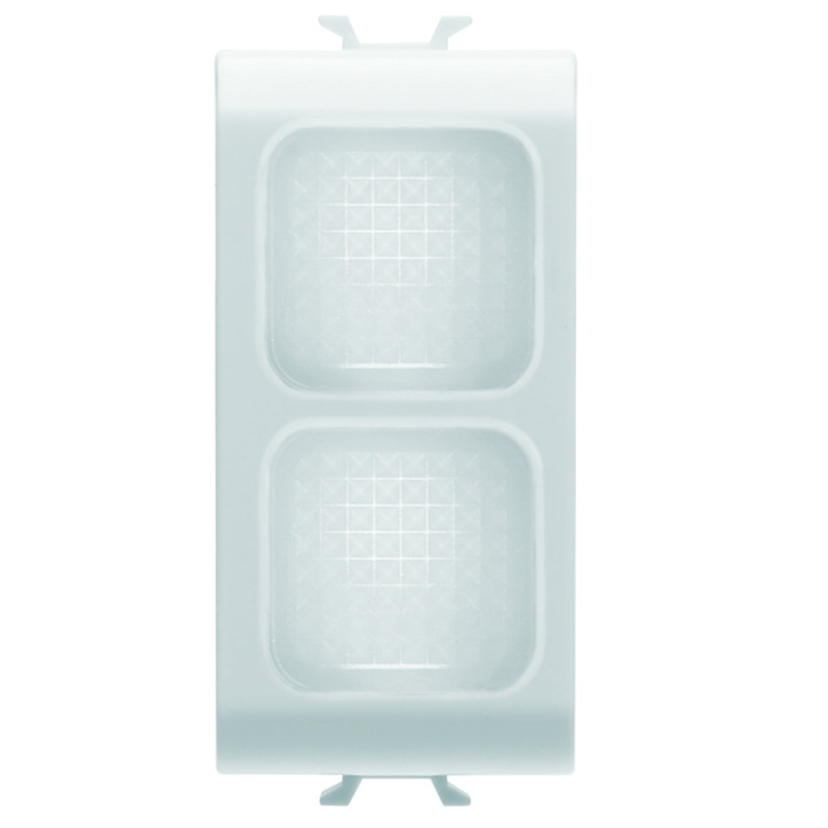 INDICADOR LUMINOSO DOBLE - OPAL - 1 MÓDULO - BLANCO SATINADO - CHORUSMART