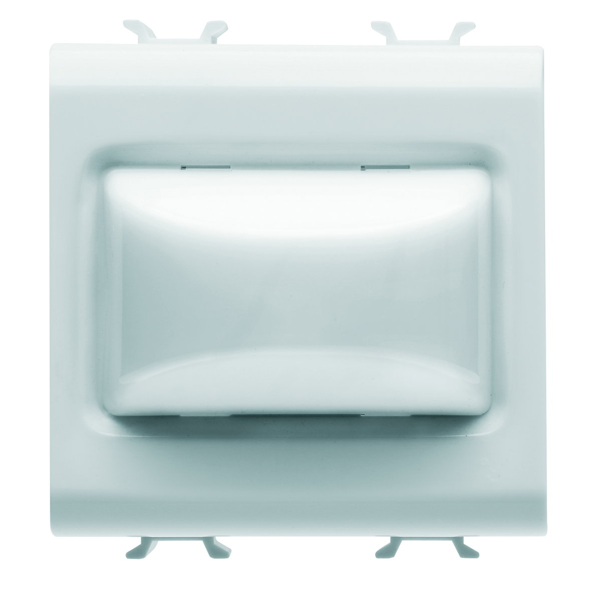 TESTIGO SALIENTE - 12Vca/cc / 230Vca 50/60Hz - OPAL - 2 MÓDULOS - BLANCO SATINADO - CHORUSMART