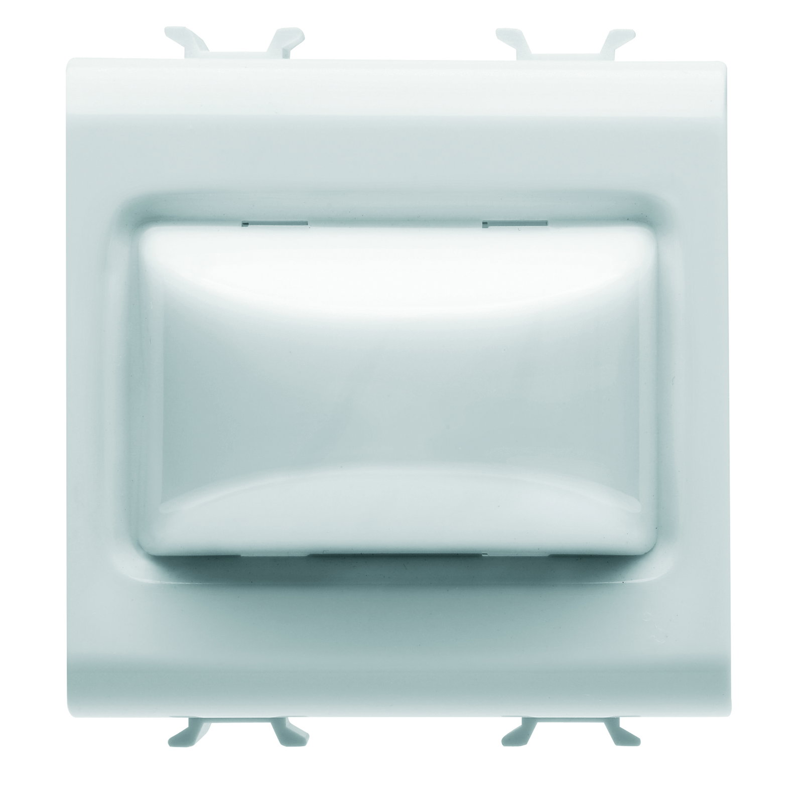 TESTIGO SALIENTE - 12Vca/cc / 230Vca 50/60Hz - OPAL - 2 MÓDULOS - BLANCO SATINADO - CHORUSMART