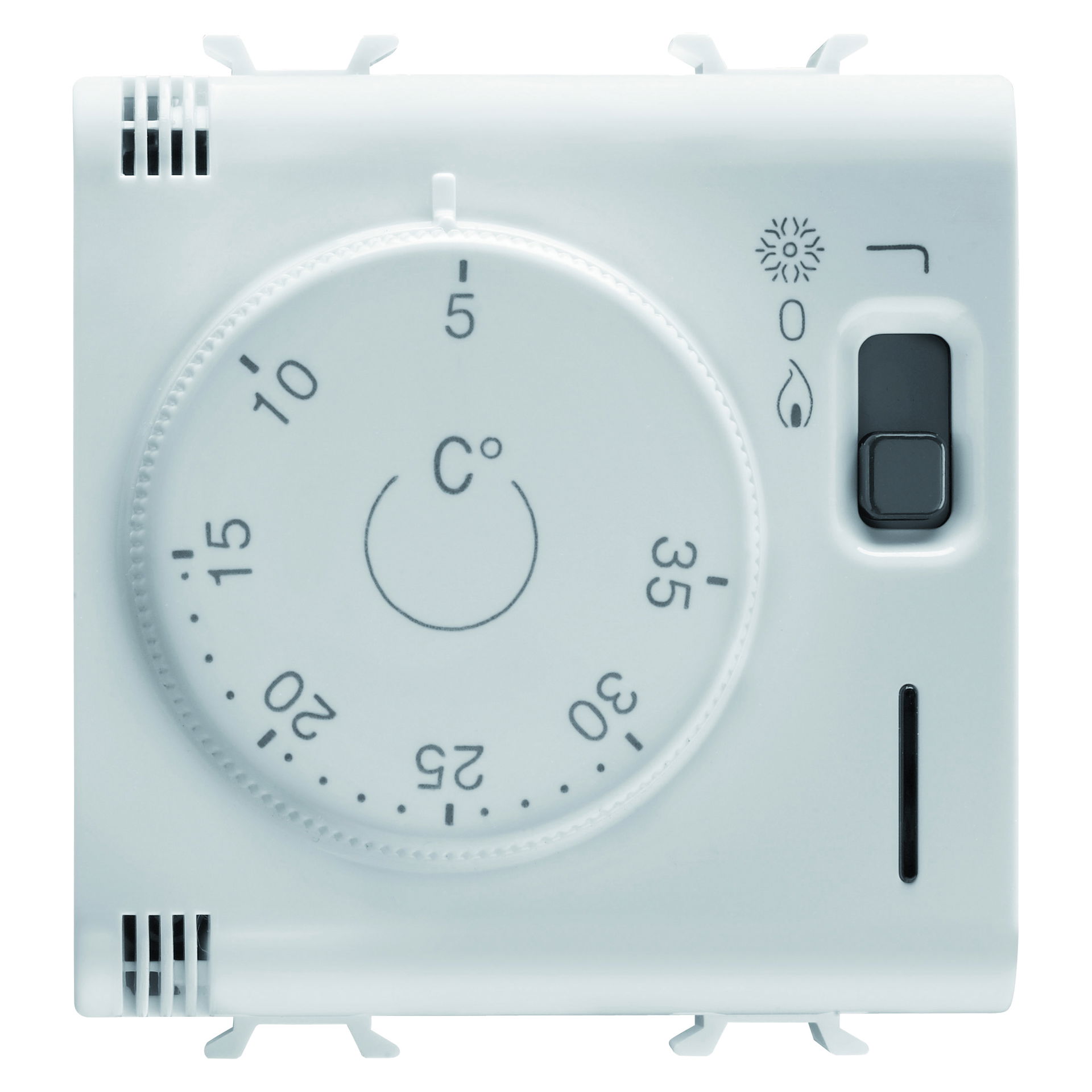 TERMOSTATO - 230Vca 50/60Hz - 2 MÓDULOS - BLANCO SATINADO - CHORUSMART