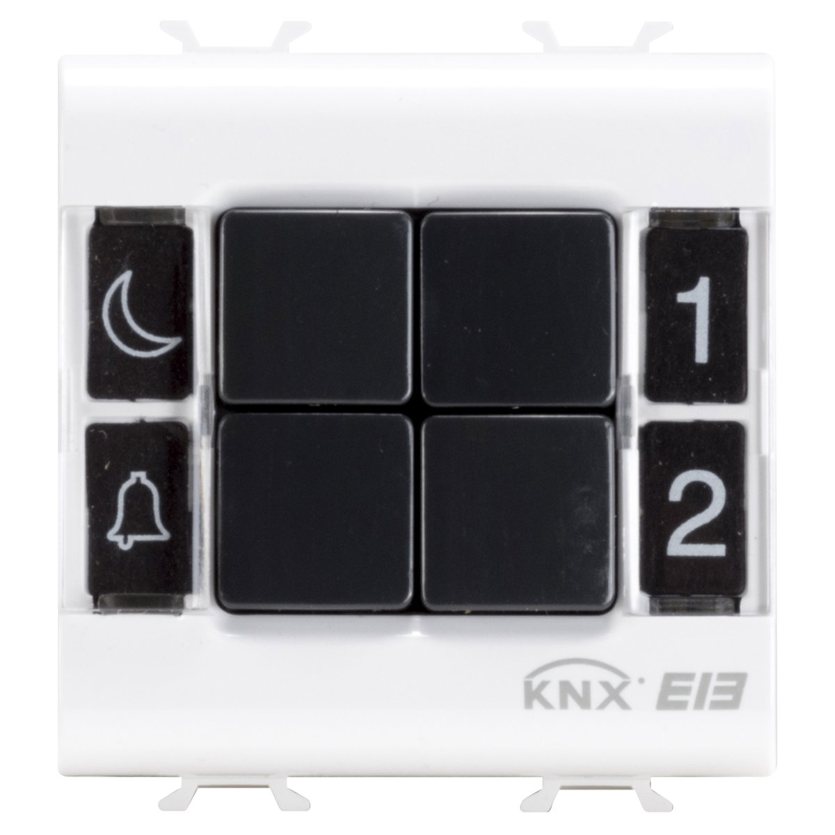 PANEL PULSADOR - KNX - 4 CANALES - 2 MÓDULOS - BLANCO SATINADO - CHORUSMART