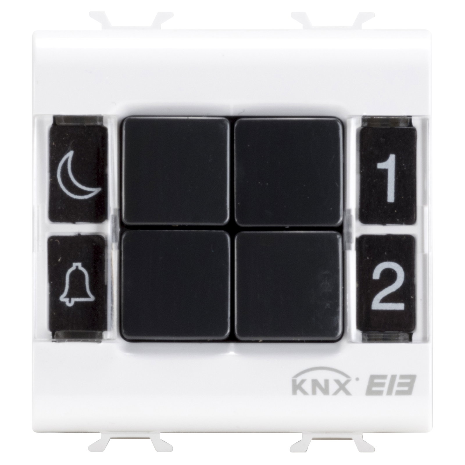 PANEL PULSADOR - KNX - 4 CANALES - 2 MÓDULOS - BLANCO SATINADO - CHORUSMART
