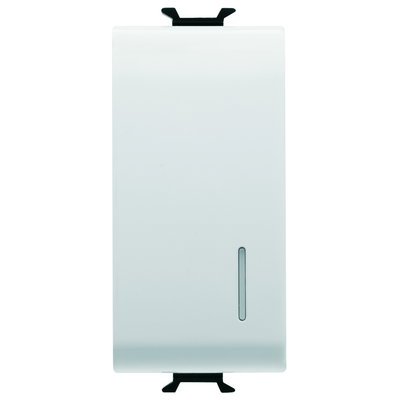PULSADOR ELECTRÓNICO SOFT-CLICK - LUMINOSO - CON DIFUSOR - PARA RELÉS Y DIMMER – 1P NA 4A - 230Vca 50/60Hz - 1 MÓDULO - BLANCO SATINADO – CHORUSMART