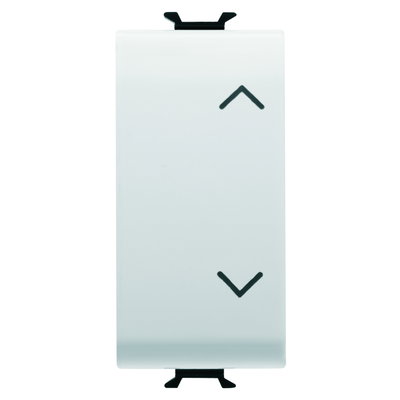 PULSADOR ELECTRÓNICO SOFT-CLICK - DOBLE - PARA INTERFACES DE CONTACTO DE BUS - 1P 2NA/NC LIBRE DE POTENCIAL - 1 MÓDULO - BLANCO SATINADO - CHORUSMART