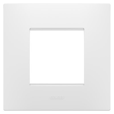 PLACA EGO INTERNATIONAL - EN TECNOPOLÍMERO - 2 MÓDULOS - BLANCO SATINADO - CHORUSMART