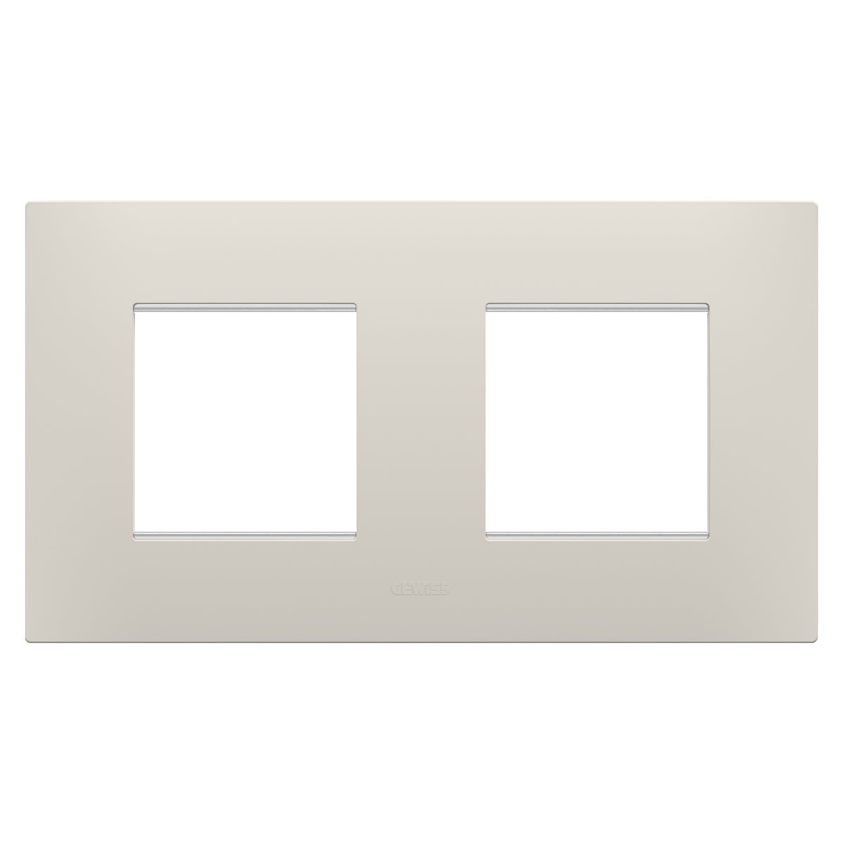PLACA EGO INTERNATIONAL - EN TECNOPOLÍMERO - 2+2 MÓDULOS HORIZONTAL - BEIGE NATURAL - CHORUSMART