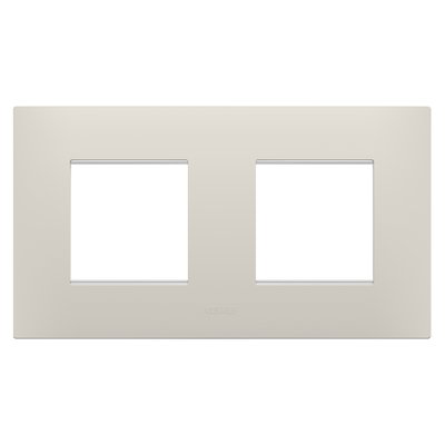 PLACA EGO INTERNATIONAL - EN TECNOPOLÍMERO - 2+2 MÓDULOS HORIZONTAL - BEIGE NATURAL - CHORUSMART