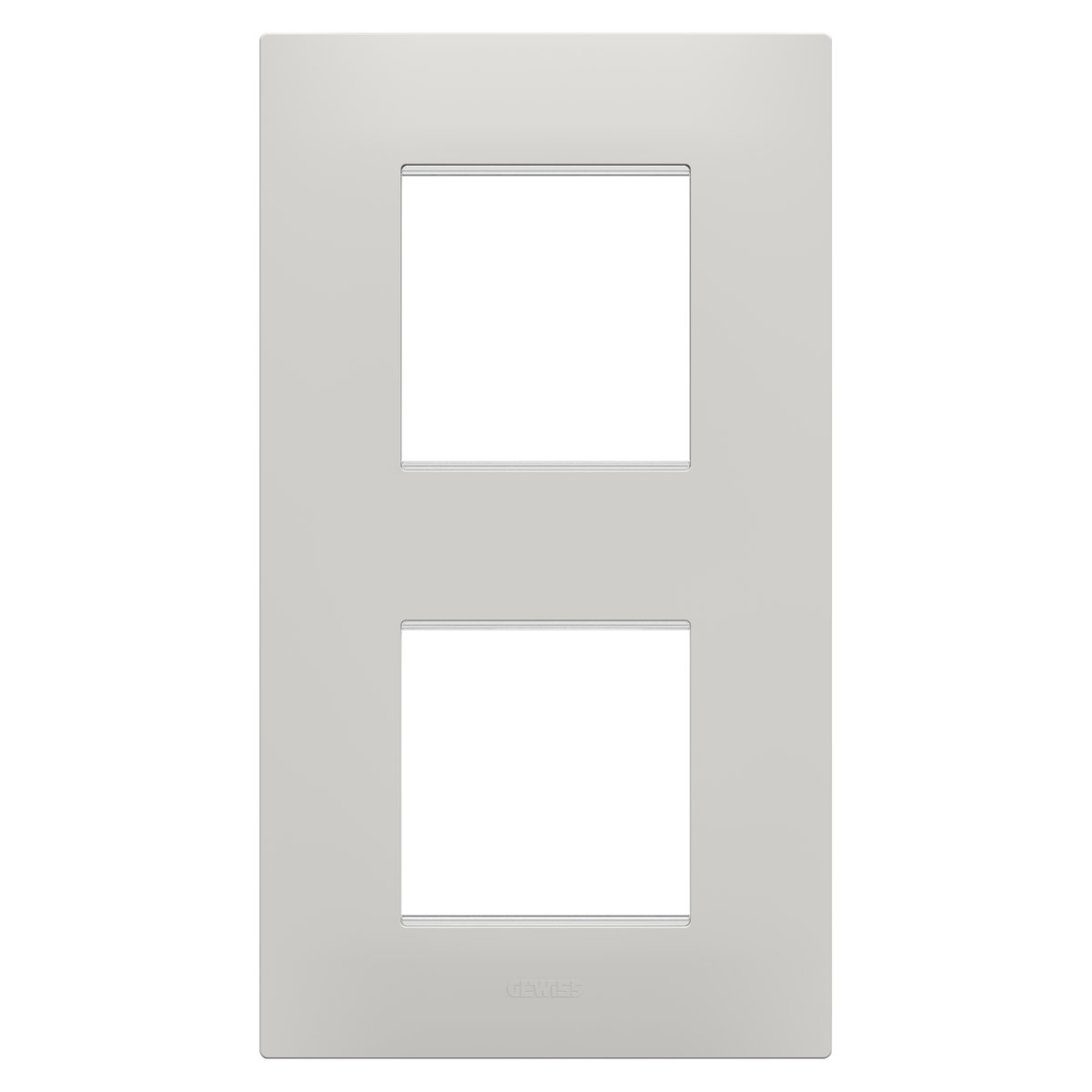 PLACA EGO INTERNATIONAL - EN TECNOPOLÍMERO - 2+2 MÓDULOS VERTICAL - ARCILLA - CHORUSMART