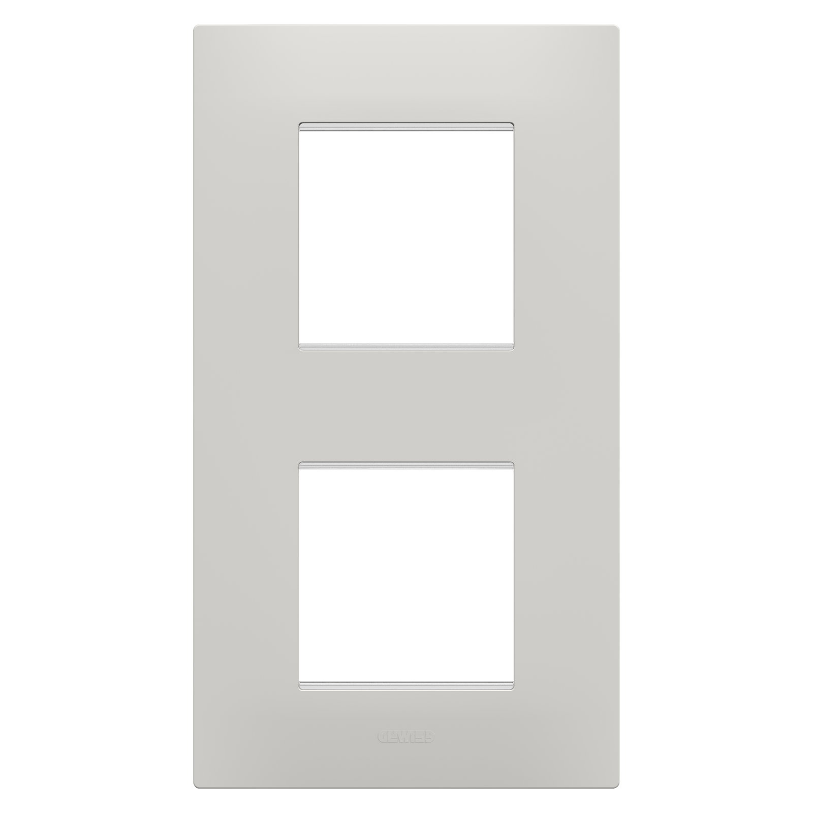 PLACA EGO INTERNATIONAL - EN TECNOPOLÍMERO - 2+2 MÓDULOS VERTICAL - ARCILLA - CHORUSMART
