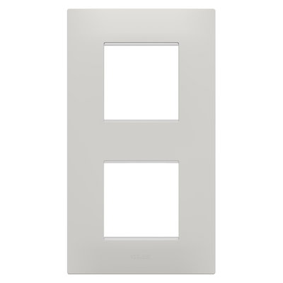 PLACA EGO INTERNATIONAL - EN TECNOPOLÍMERO - 2+2 MÓDULOS VERTICAL - ARCILLA - CHORUSMART