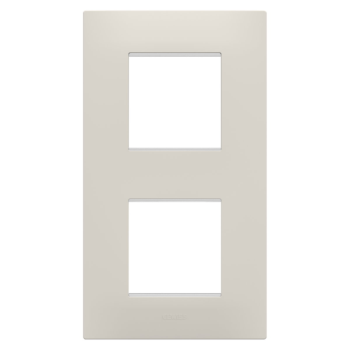 PLACA EGO INTERNATIONAL - EN TECNOPOLÍMERO - 2+2 MÓDULOS VERTICAL - BEIGE NATURAL - CHORUSMART