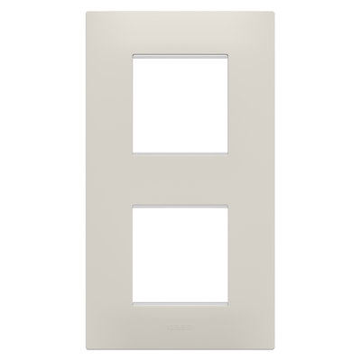 PLACA EGO INTERNATIONAL - EN TECNOPOLÍMERO - 2+2 MÓDULOS VERTICAL - BEIGE NATURAL - CHORUSMART