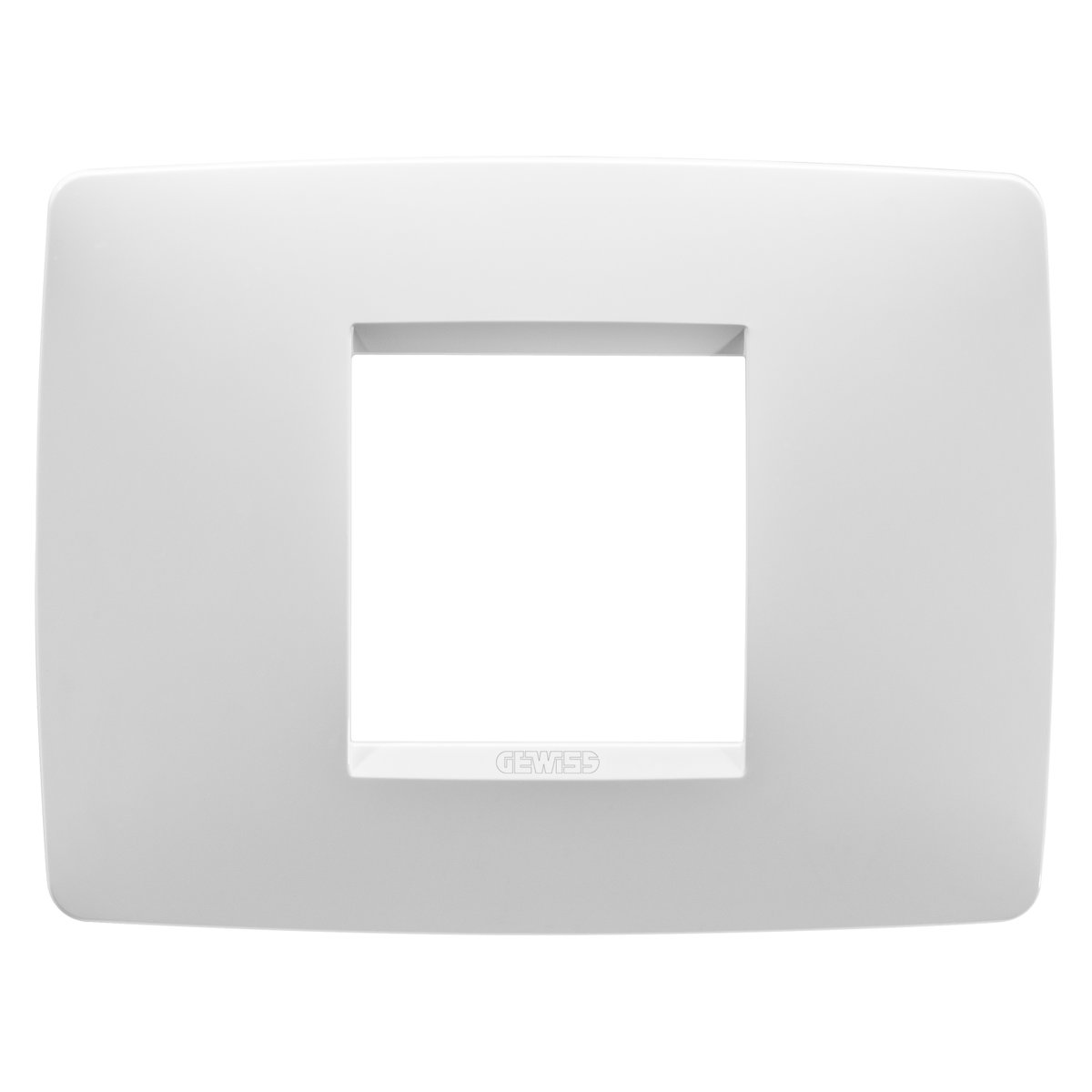 PLACA ONE - TECNOPOLÍMERO BARNIZADO - 2 MÓDULOS - BLANCO SATINADO - CHORUSMART