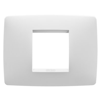 PLACA ONE - TECNOPOLÍMERO BARNIZADO - 2 MÓDULOS - BLANCO SATINADO - CHORUSMART