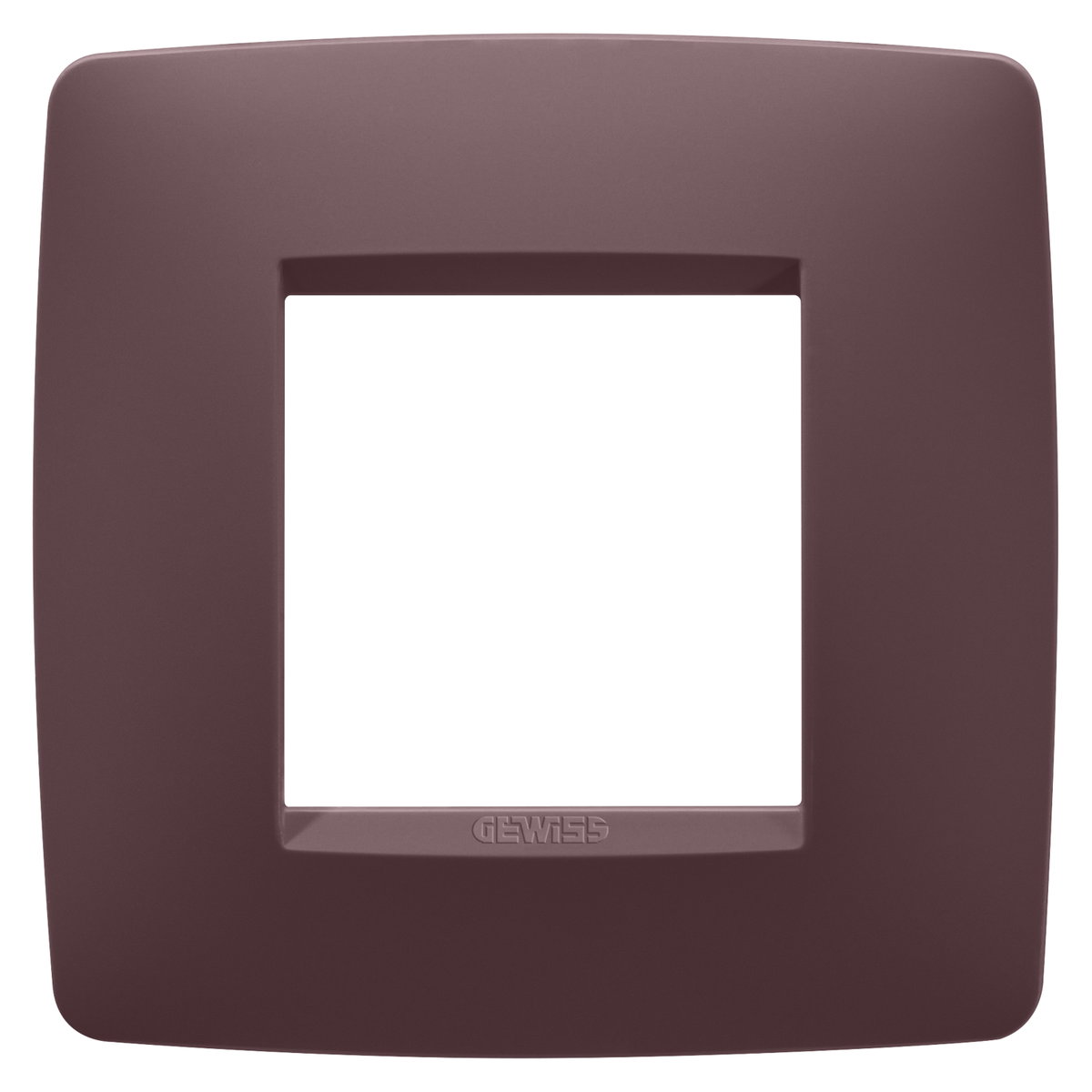 PLACA ONE INTERNATIONAL - TECNOPOLÍMERO BARNIZADO - 2 MÓDULOS - ROJO TOSCANO - CHORUSMART