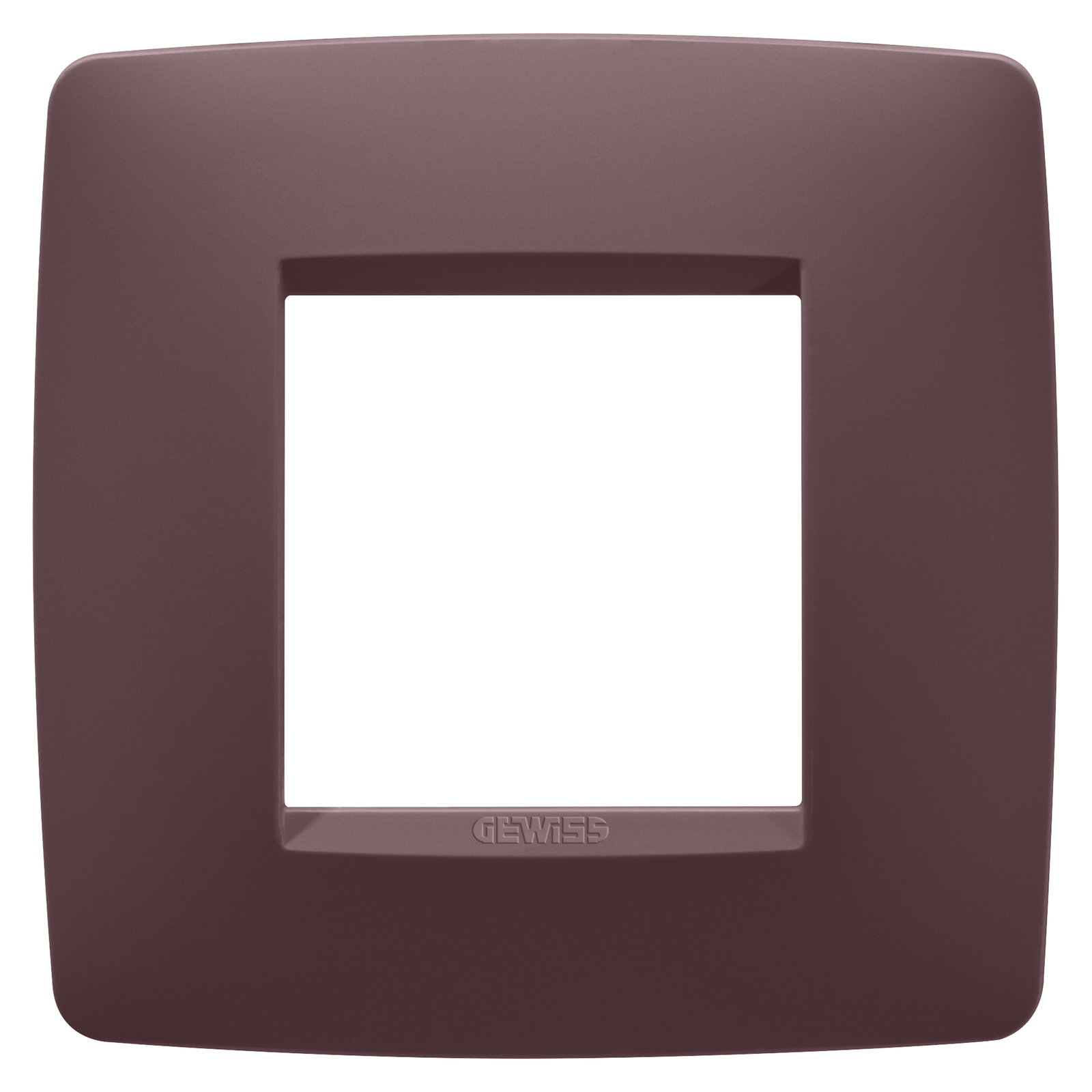 PLACA ONE INTERNATIONAL - TECNOPOLÍMERO BARNIZADO - 2 MÓDULOS - ROJO TOSCANO - CHORUSMART