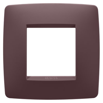 PLACA ONE INTERNATIONAL - TECNOPOLÍMERO BARNIZADO - 2 MÓDULOS - ROJO TOSCANO - CHORUSMART