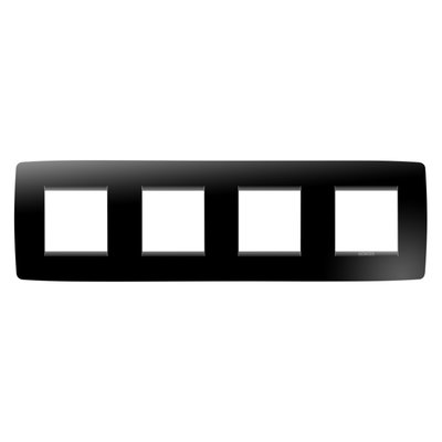 PLACA ONE INTERNATIONAL - TECNOPOLÍMERO - 2+2+2+2 MÓDULOS HORIZONTAL - NEGRO TÓNER - CHORUSMART