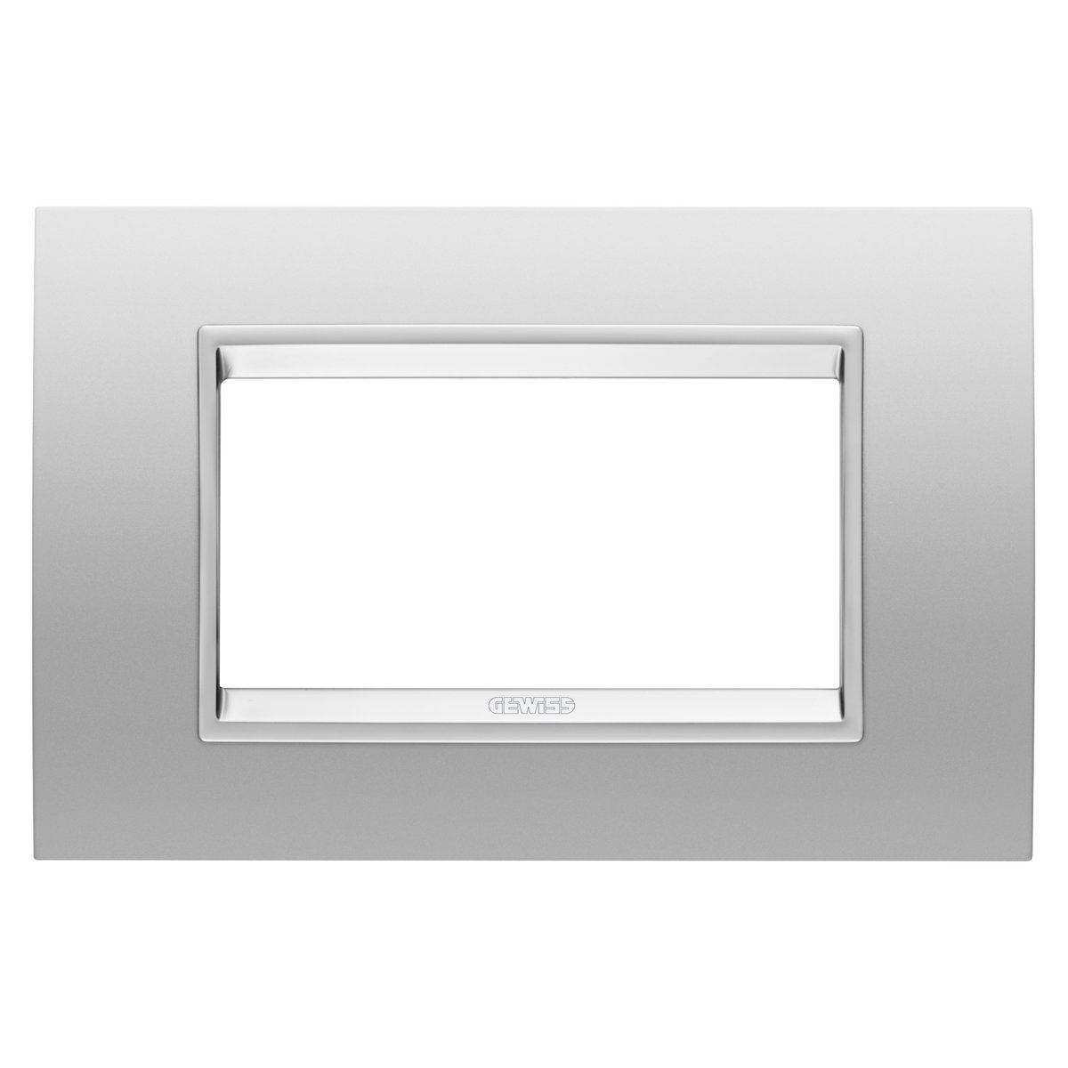 PLACA LUX - EN METAL - 4 MÓDULOS - GRIS MAGNÉTICO - MARCO GRIS MAGNÉTICO MATE - CHORUSMART