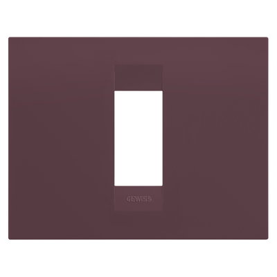 PLACA GEO - TECNOPOLÍMERO BARNIZADO - 1 MÓDULO - ROJO TOSCANO - CHORUSMART