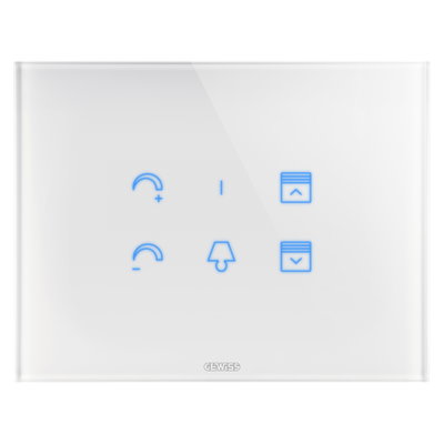 PLACA ICE TOUCH - CRISTAL - CON SÍMBOLOS INTERCAMBIABLES - BLANCO - CHORUSMART