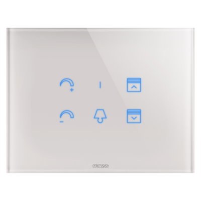 PLACA ICE TOUCH - CRISTAL - CON SÍMBOLOS INTERCAMBIABLES - BEIGE NATURAL - CHORUSMART