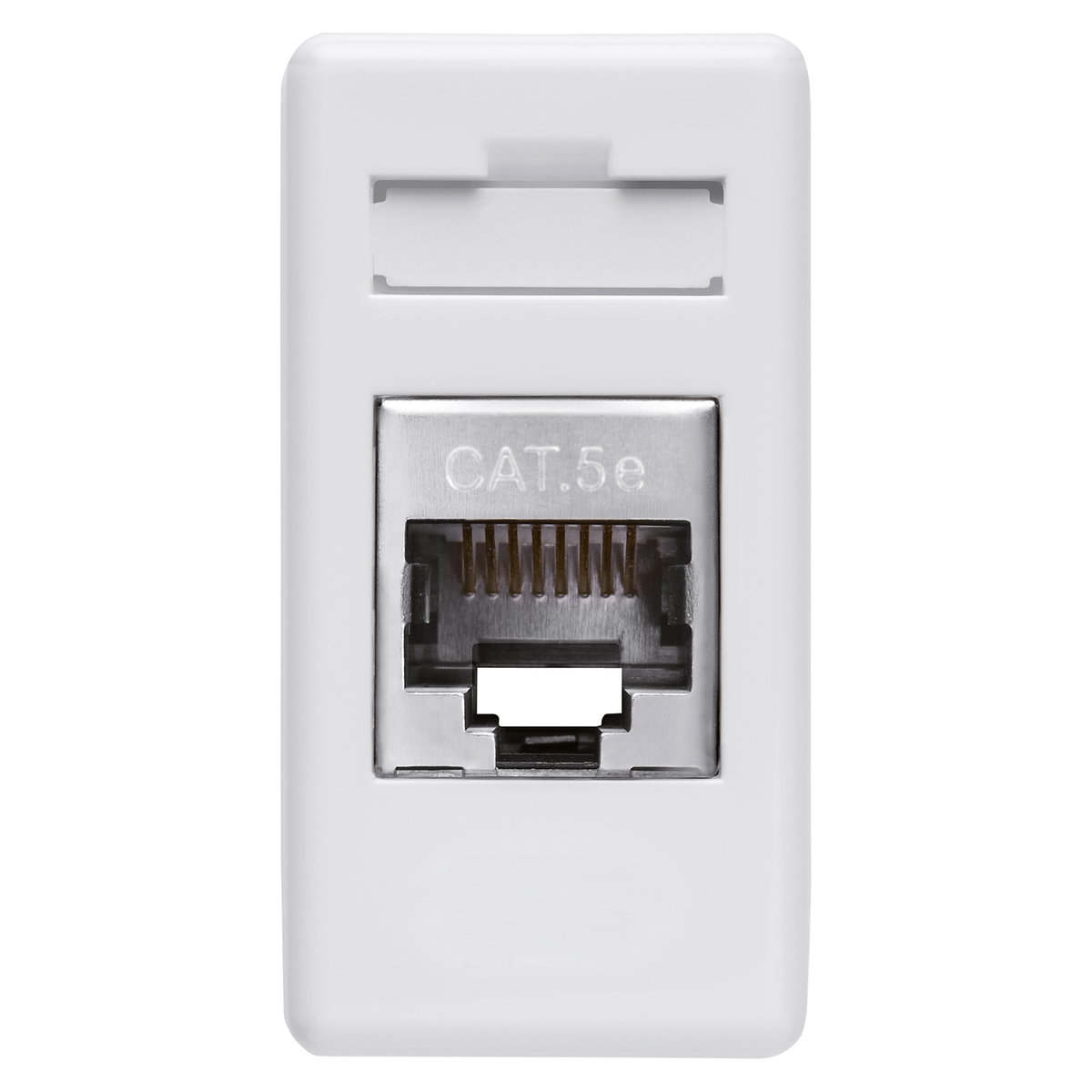 BASE RJ45 - 4 PARES - CATEGORIA 5e - FTP - TOOLLESS - 1 MÓDULO - SYSTEM WHITE