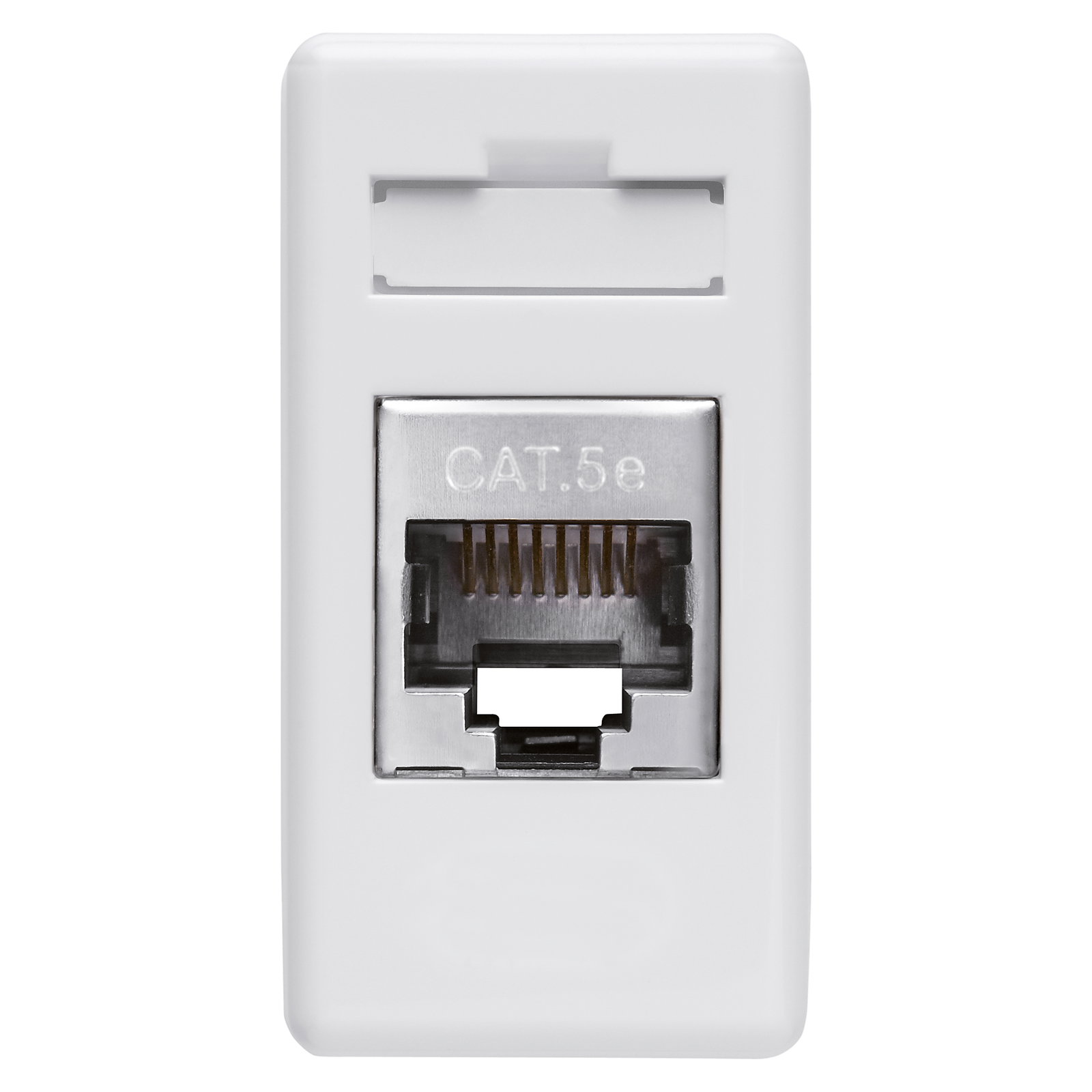 BASE RJ45 - 4 PARES - CATEGORIA 5e - FTP - TOOLLESS - 1 MÓDULO - SYSTEM WHITE