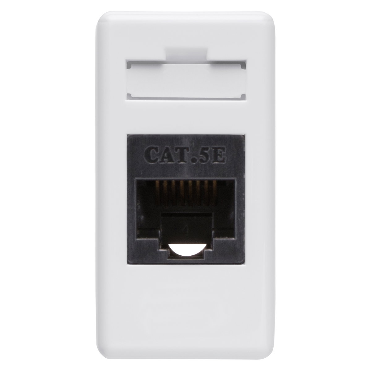 BASE RJ45 - 4 PARES - CATEGORIA 5e - UTP - TOOLLESS - 1 MÓDULO - SYSTEM WHITE