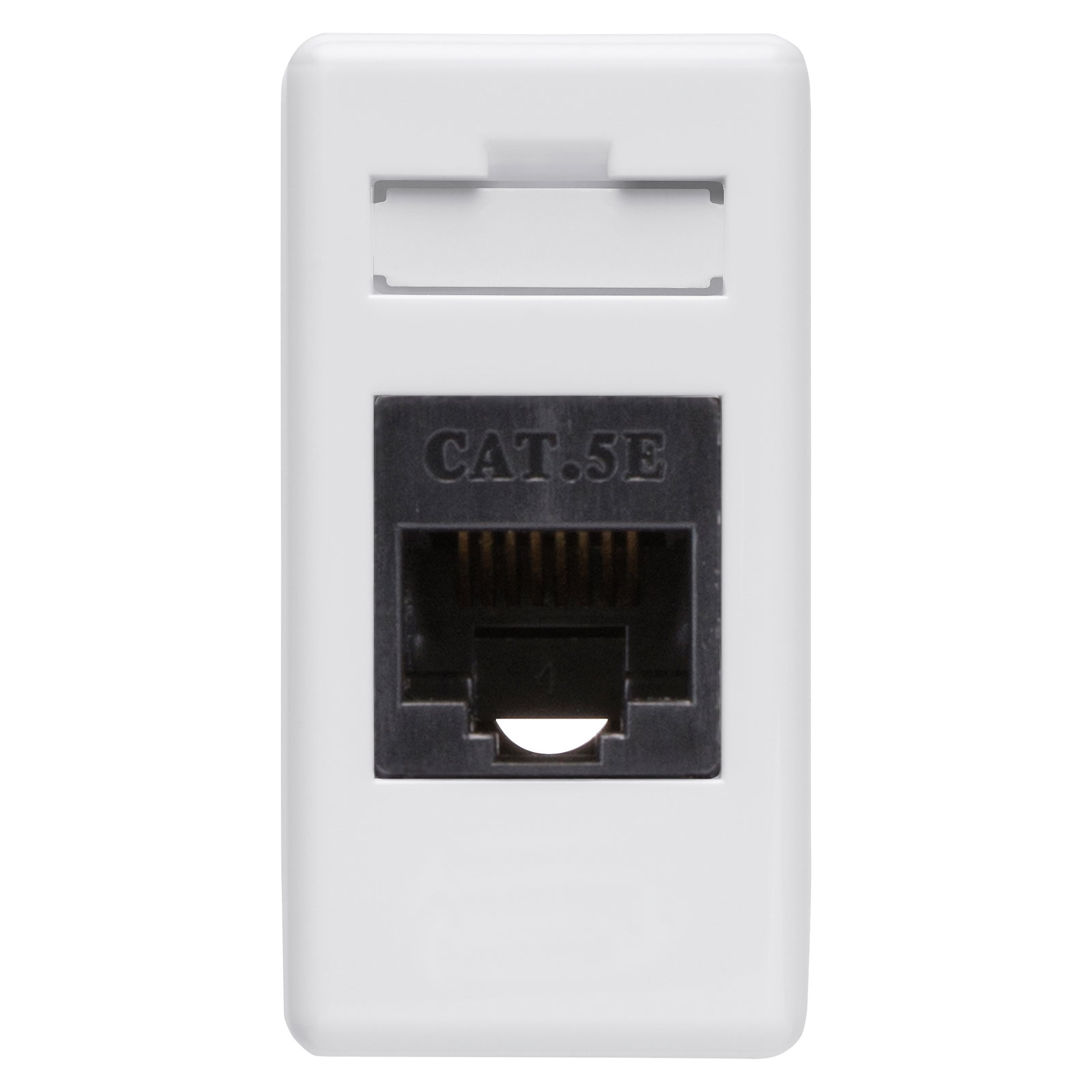 BASE RJ45 - 4 PARES - CATEGORIA 5e - UTP - TOOLLESS - 1 MÓDULO - SYSTEM WHITE