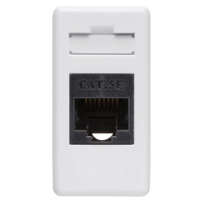 BASE RJ45 - 4 PARES - CATEGORIA 5e - UTP - TOOLLESS - 1 MÓDULO - SYSTEM WHITE