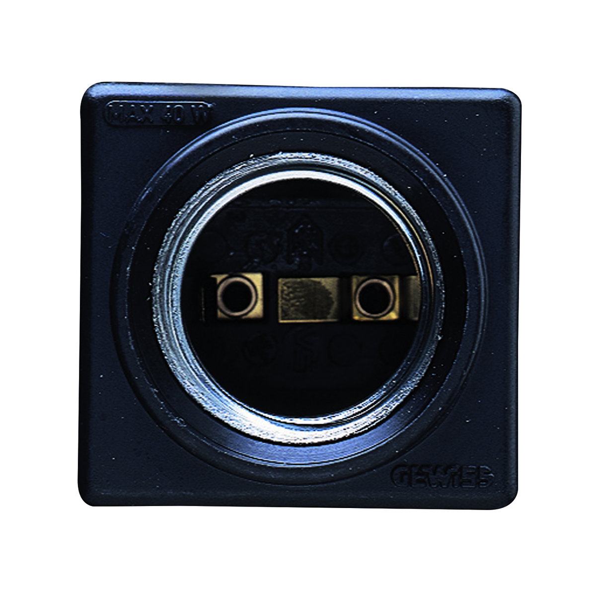 PORTALÁMPARAS E27 - MAX 40W - NEGRO - 2 MÓDULOS- SYSTEM