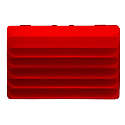 TESTIGO CON DIFUSOR PLANO PARA MARCAR ACCESOS - 12/24V - ROJO - 3 MÓDULOS- SYSTEM BLACK