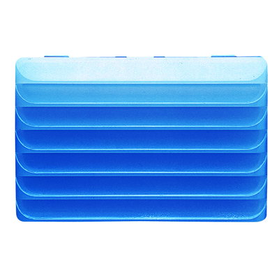 TESTIGO CON DIFUSOR PLANO PARA MARCAR ACCESOS - 12/24V - AZUL - 3 MÓDULOS- SYSTEM BLACK