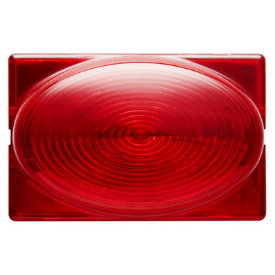 TESTIGO CON DIFUSOR SALIENTE PARA MARCAR ACCESOS - 12/24V - ROJO - 3 MÓDULOS- SYSTEM BLACK