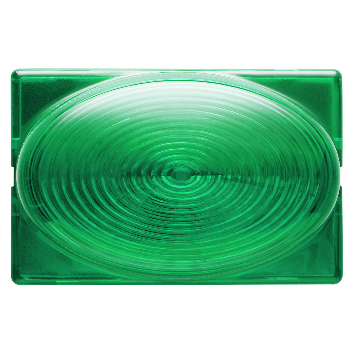 TESTIGO CON DIFUSOR SALIENTE PARA MARCAR ACCESOS - 12/24V - VERDE - 3 MÓDULOS- SYSTEM BLACK