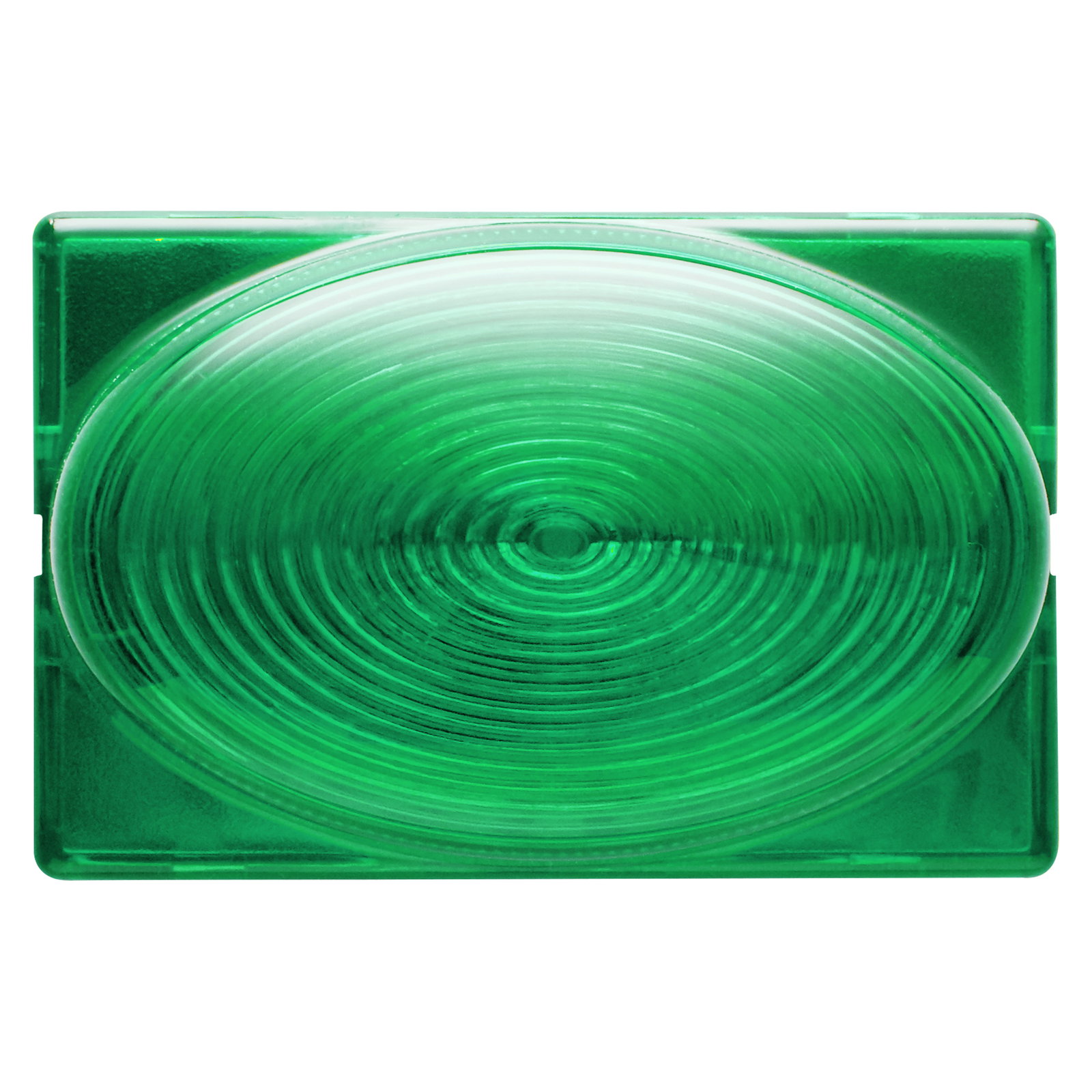 TESTIGO CON DIFUSOR SALIENTE PARA MARCAR ACCESOS - 12/24V - VERDE - 3 MÓDULOS- SYSTEM BLACK