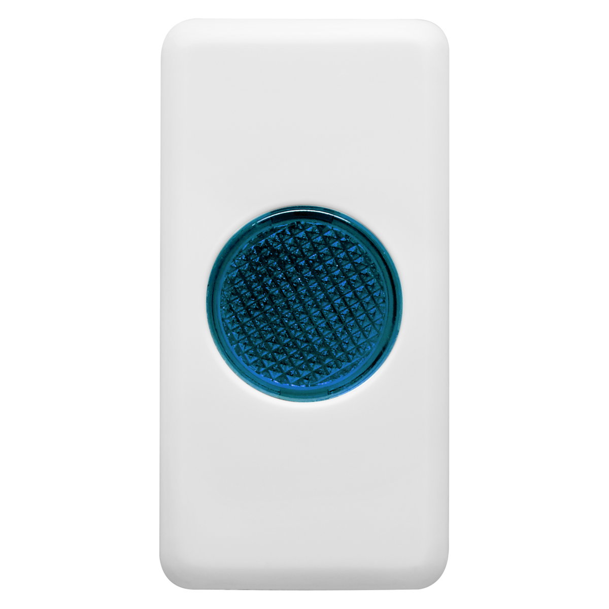 TESTIGO DI SEÑALIZACIÓN INDIVIDUAL - 12/24/250V - AZUL - 1 MÓDULO - SYSTEM WHITE