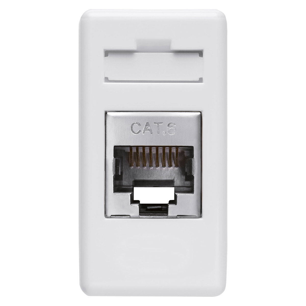 BASE RJ45 - 4 PARES - CATEGORIA 6 - FTP - TOOLLESS - 1 MÓDULO - SYSTEM WHITE