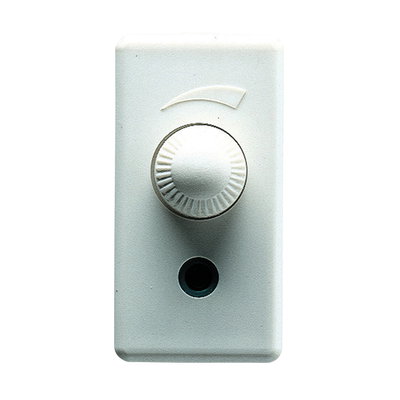 REGULADOR ELECTRÓNICO DE MANDO ROTATIVA - PARA CARGAS RESISTIVAS/INDUCTIVAS - ROTATIVA - 1 MÓDULO - SYSTEM WHITE