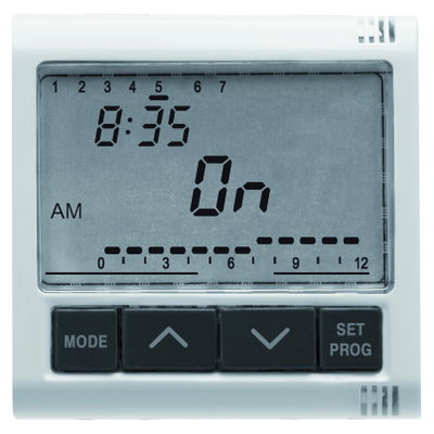 PROGRAMADOR ELECTRÓNICO DIARIO/SEMANAL - 1 CANAL - 2 MÓDULOS - SYSTEM WHITE