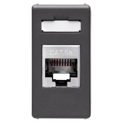 BASE RJ45 - 4 PARES - CATEGORIA 5e - FTP - TOOLLESS - 1 MÓDULO - SYSTEM WHITE