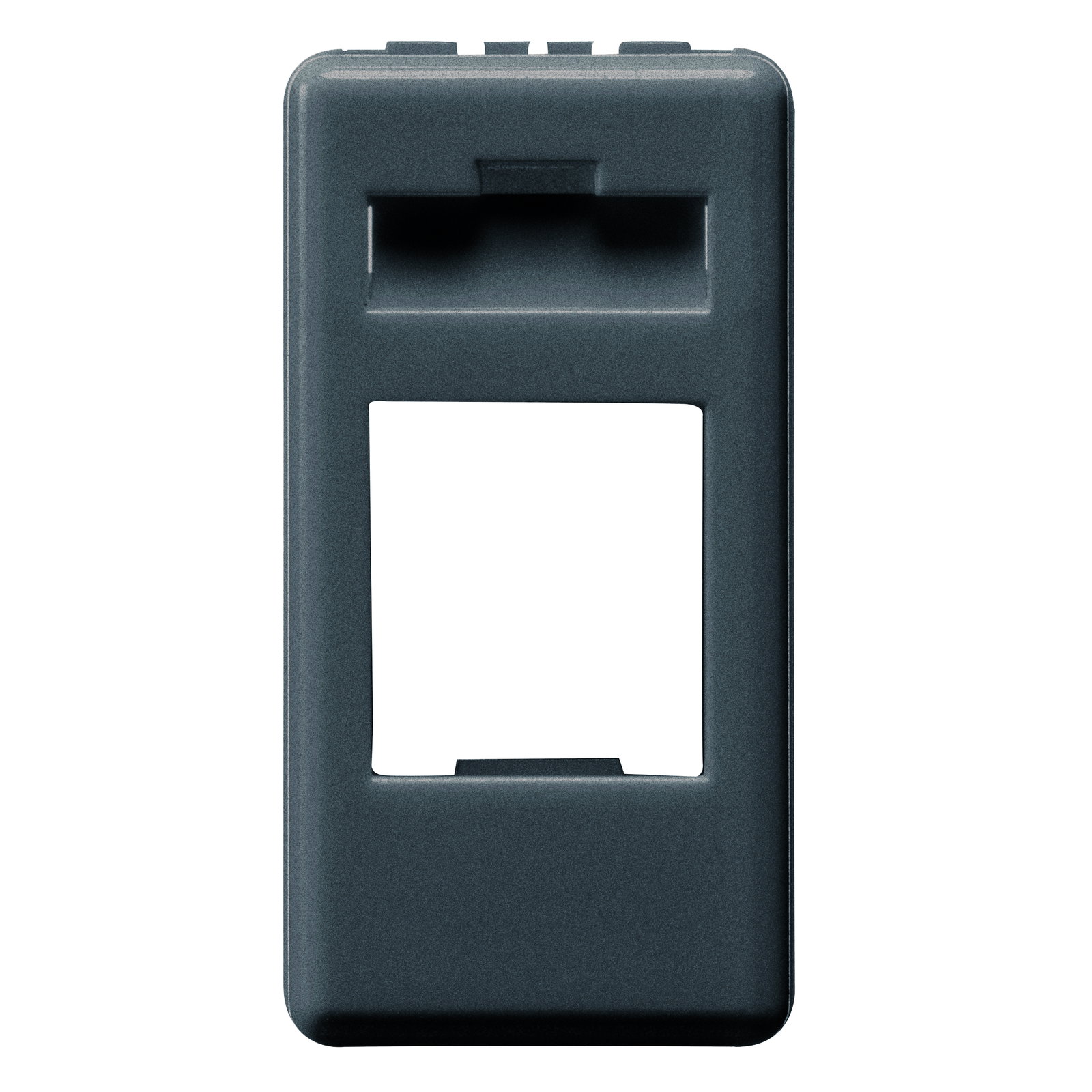 ADAPTADORE PREPARADO PARA ALOJAMENTO DE CONECTORES DE DATOS - AMP / KEYSTONE JACK - 1 MÓDULO-SYSTEM WHITE